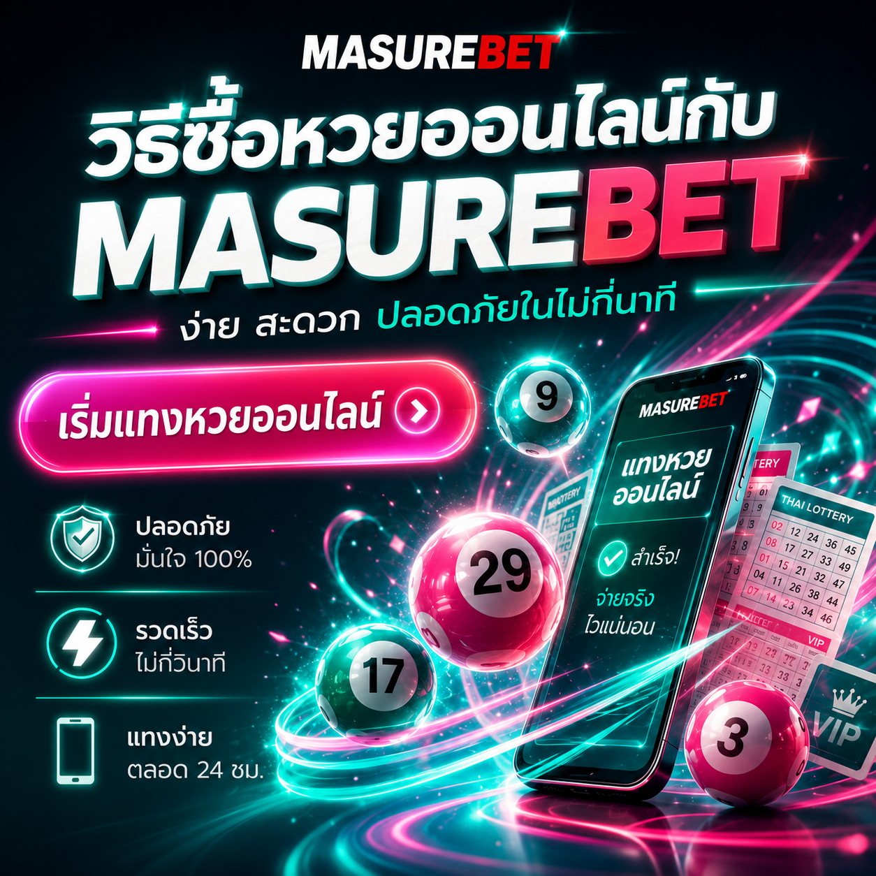 วิธีซื้อหวย Masurebet